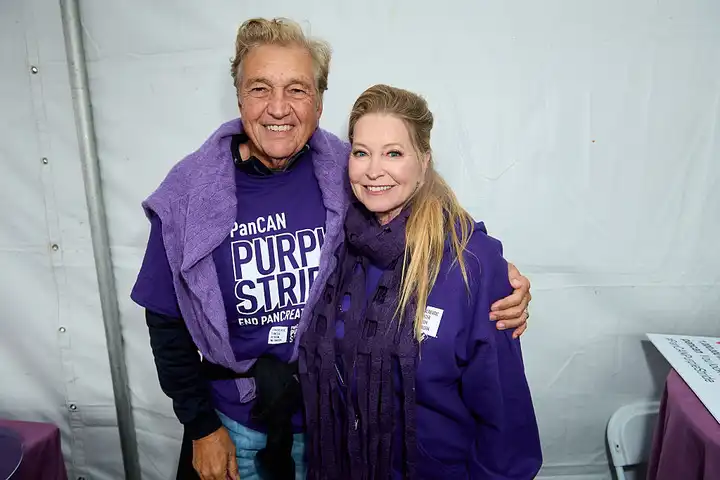 Albert DePrisco and Lisa Niemi attending pancreatic cancer awareness event