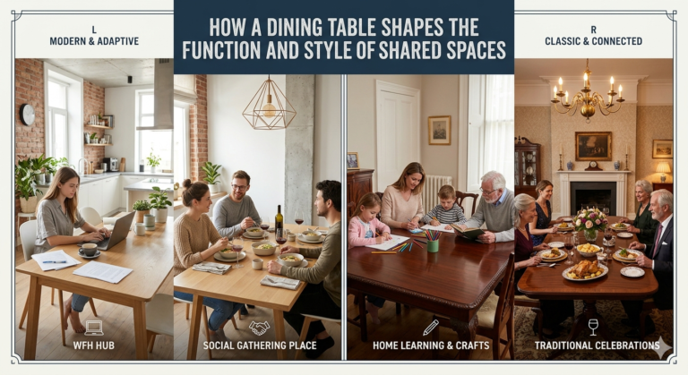 How a Dining Table Shapes the Function and Style of Shared Spaces