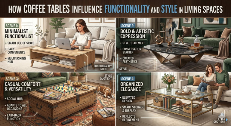 How Coffee Tables Influence Functionality and Style in Living Spaces